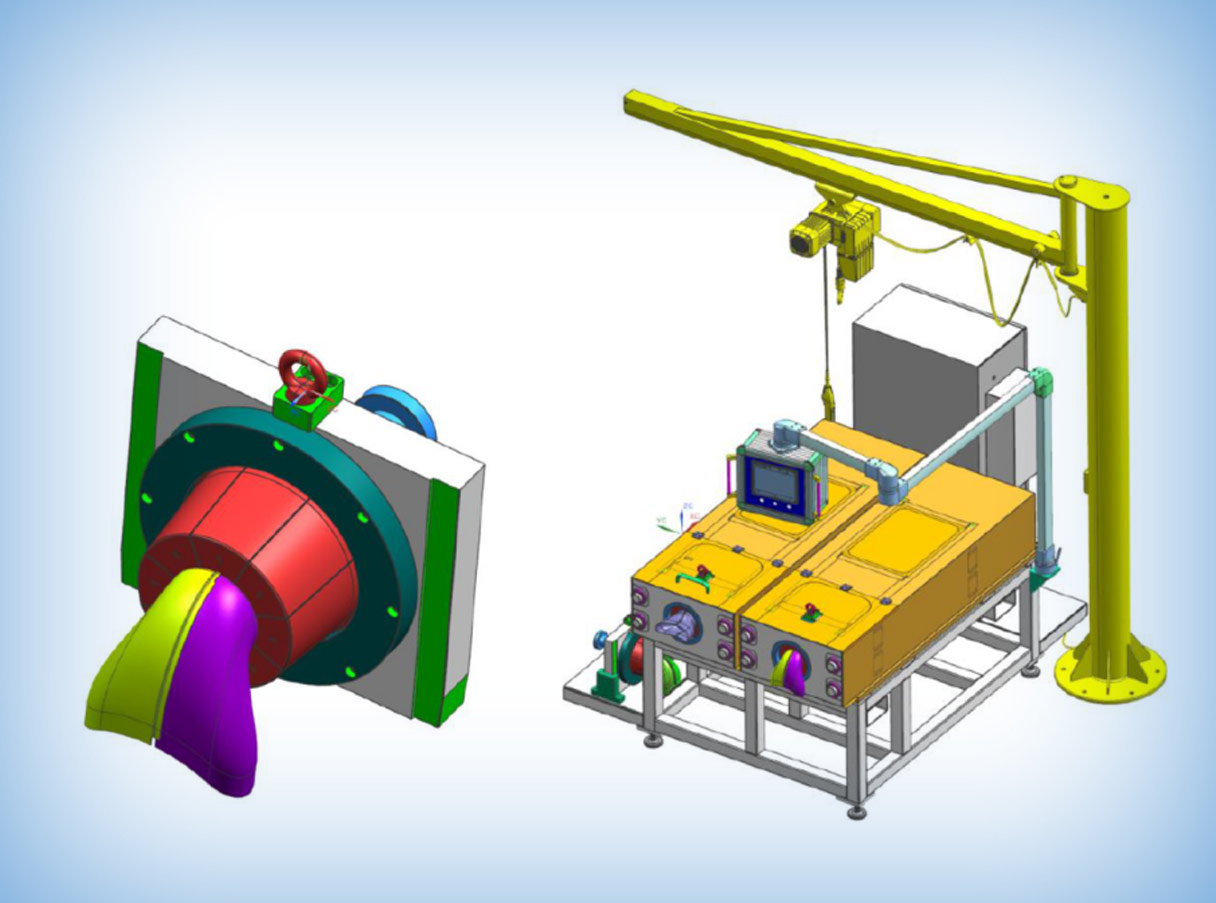 Pipe mouth sizing equipment